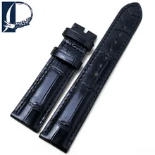 Pesno Suitable for Chopard Bright Black Crocodile Leather Watch Strap 18mm Women Watch Accessories High Quality Watchband