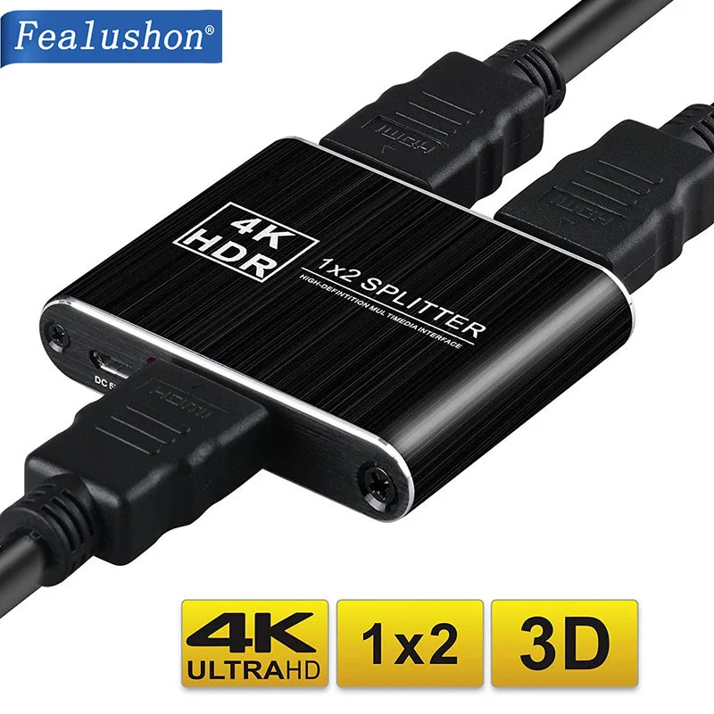 

Fealushon HDMI Splitter Switch Bi-Direction 4K HDMI Switcher Adapter 1 in 2 out Converter for PS4/3 TV Box HDMI Splitter