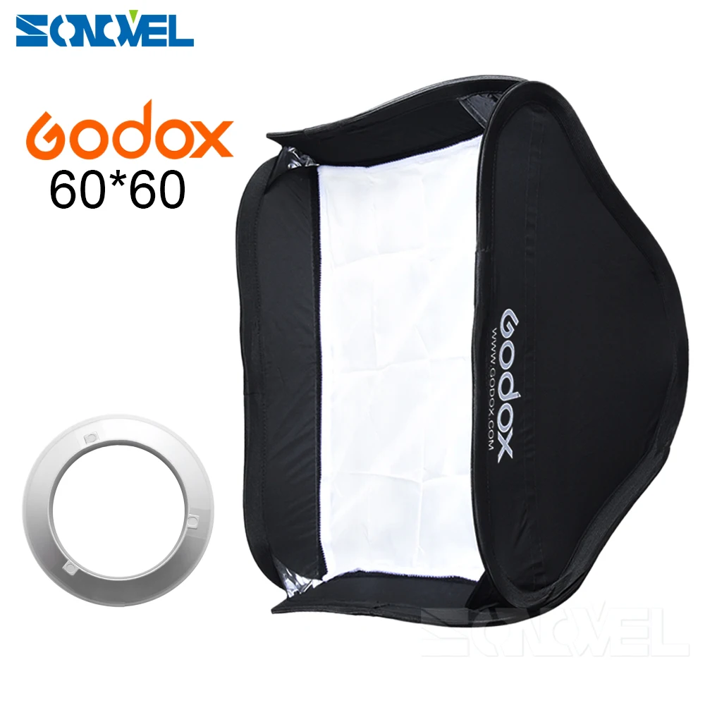Godox 60x60 см 24 &quotx24&quot складной софтбокс рассеиватель вспышки Bowens Mount для AD600B AD600BM 60*60