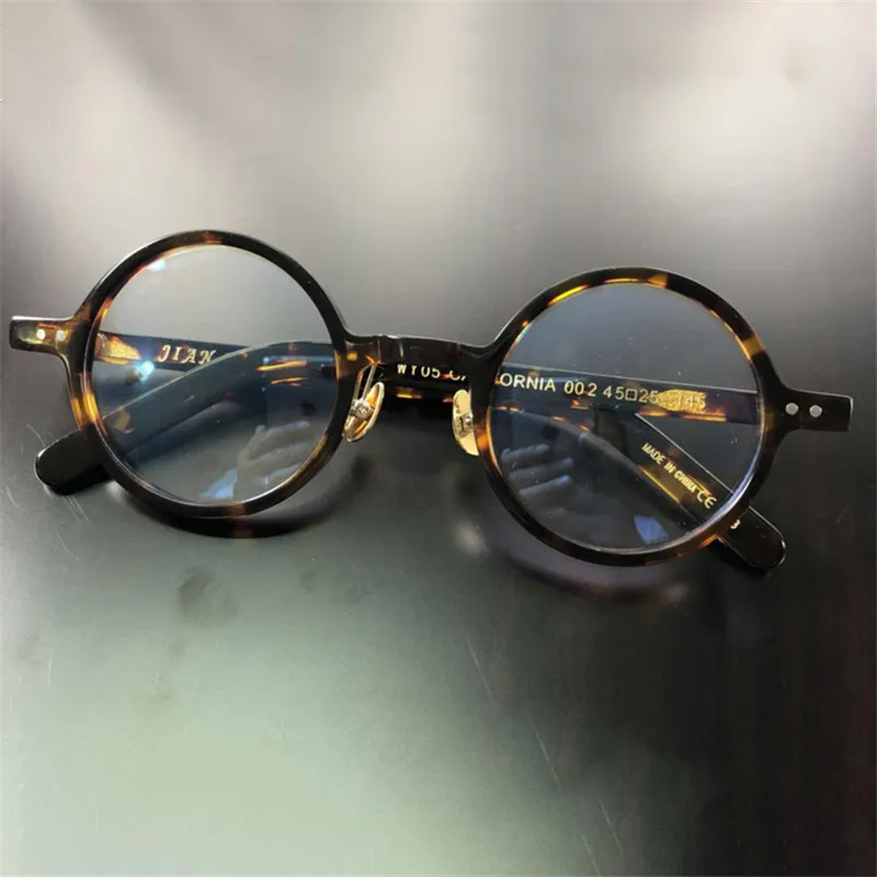 

Vazrobe Brand Eyeglasses Frame Men Johnny Depp Glasses Man Fashion Black Tortoise Small Round Nerd Spectacles for Prescription