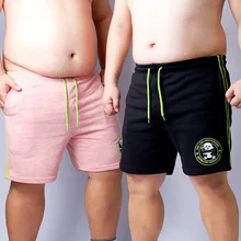 Новые хлопковые шорты для Медвежья Лапка, мужские шорты размера плюс, повседневные летние шорты с милой пандой, шорты до колен, штаны L XL XXL 3XL