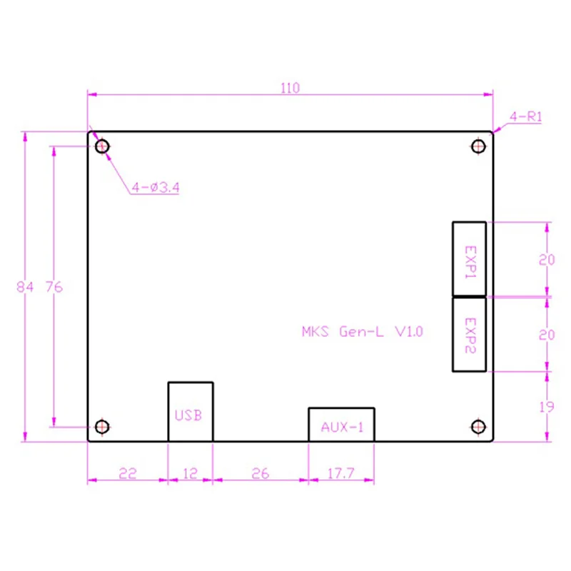 Bigtreetech Mks Gen L V1.0 плата контроллера 3D принтер совместимая Ramps 1 6 Mega 2560 R3 Поддержка