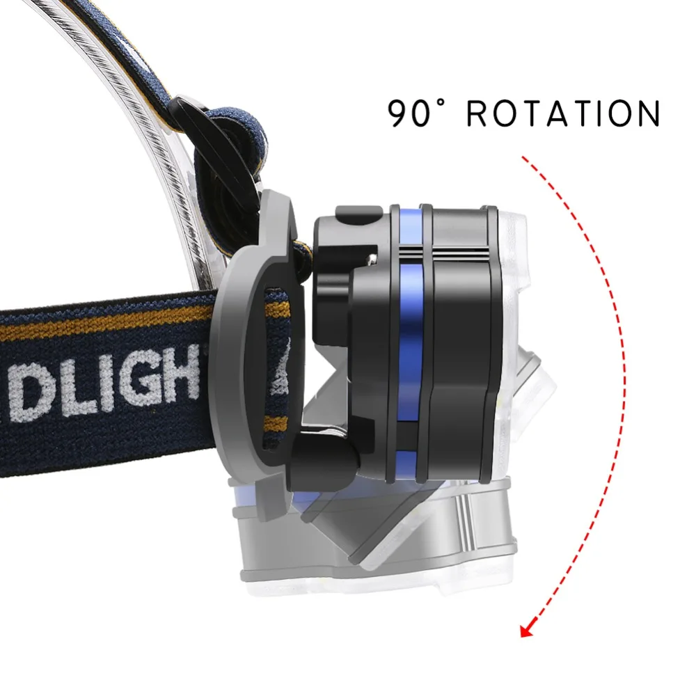 PANYUE налобный фонарь 5500 люмен фара 3 * T6 + 2 * XPE + 2 * COB USB Перезаряжаемый головной фонарик использовать 2*18650 перезаряжаемый аккумулятор