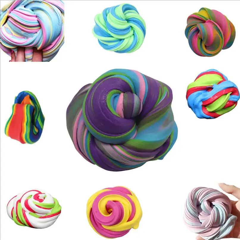 

60ml Slime Sludge Cotton Mud Toy slime toys antistress toys plastice clay Fluffy Foam Slime Putty Stress Relief Magic MultiColor