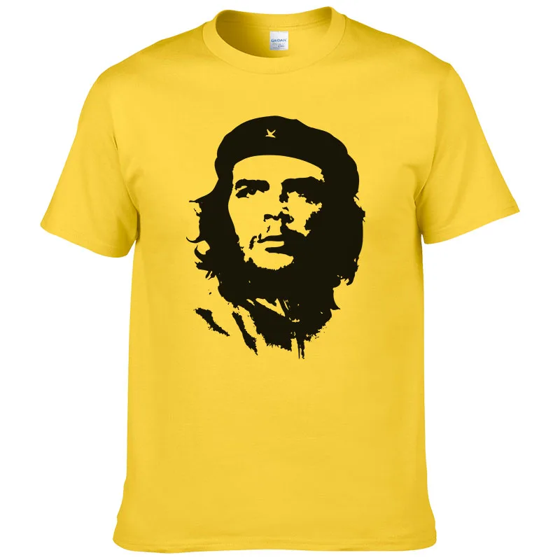 Летняя мода Че Гевара футболка для мужчин хлопок Прохладный Высокое качество печатных топы с короткими рукавами футболки#047