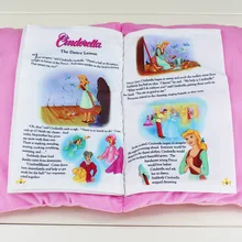 Princess Snow white Seven Dwarfs Cinderella Toy Baby Plush Cloth Book Kids Early Development Cloth Books