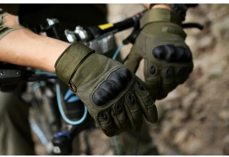 Army Gear Tactical Gloves Men Full Finger SWAT Combat Military Gloves Militar Carbon Shell Anti-skid Airsoft Paintball Gloves
