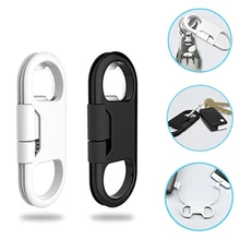 Bottle Opener Keychain Data Cable Portable 3in1 USB Charging Cord for Smart Phone