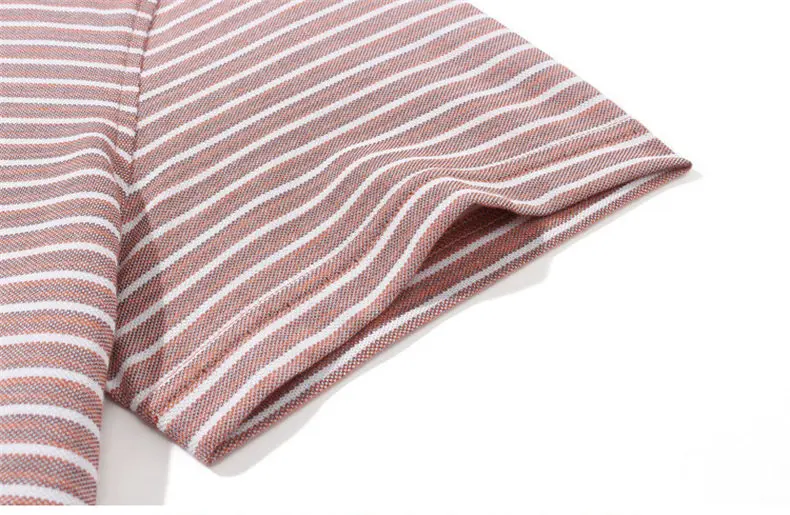 Striped Polo Male Men Polos Quality Cotton Knitted Summer Short Sleeve Sweater Pullover Trun-down Collar Fashion Polo MuLS Brand 12