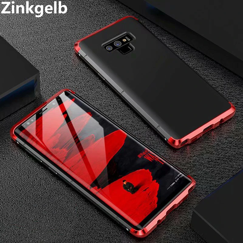 

For Samsung Galaxy Note 9 Case Cover Luxury Metal Aluminum Alloy Hard Plastic Protective Armor Phone Case for Note 9 Back Cover