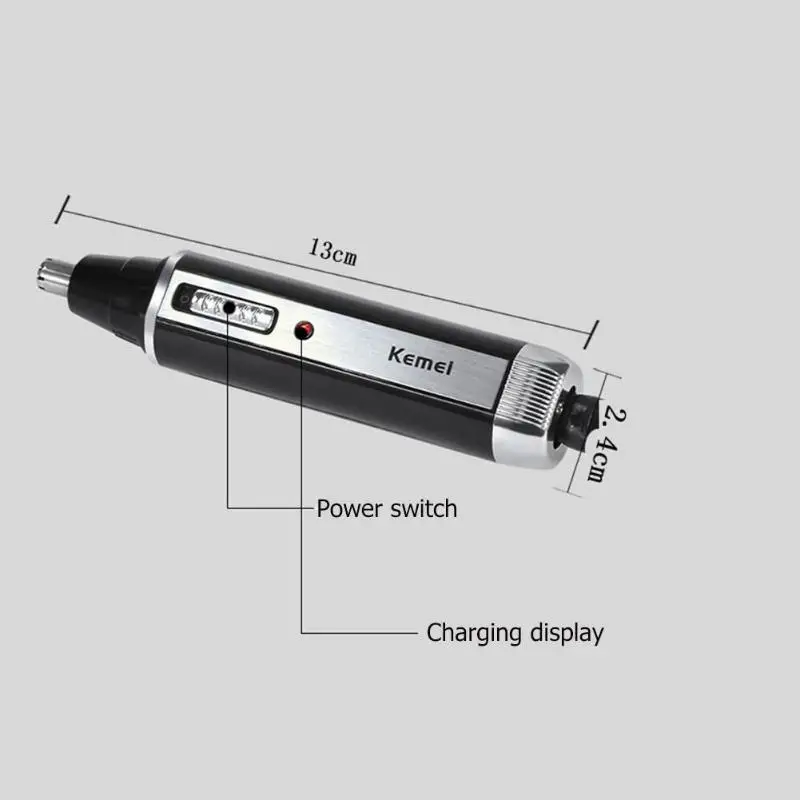 Kemei KM-6630, 4 в 1, триммер для носа, бороды, бровей, перезаряжаемый электрический триммер, электрический триммер для носа, ушной триммер для волос