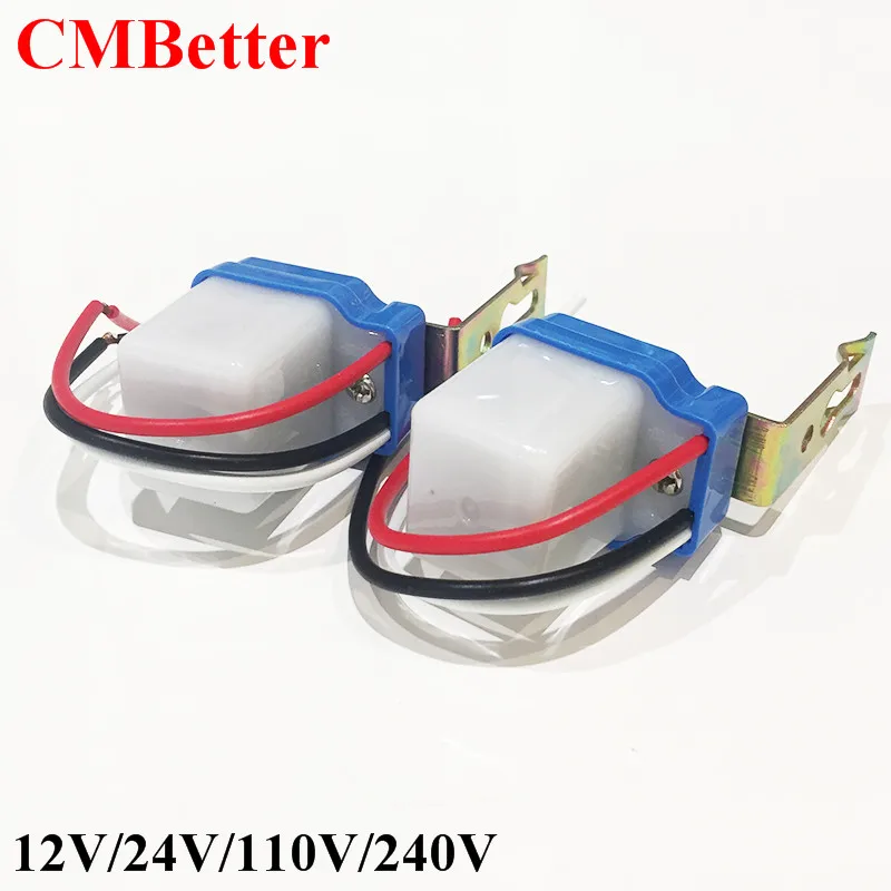 CMBetter  Sensor Switch Automatic Auto On Off 220V Photocell Street Light Switch DC AC 12V 50-60Hz 10A Photo Control Photoswitch (1)