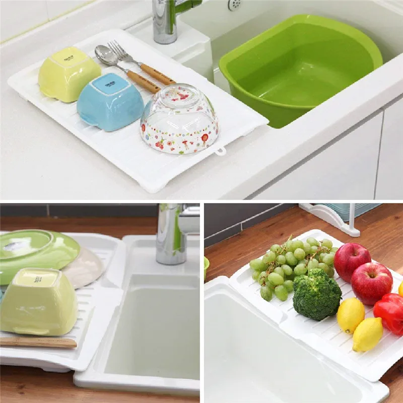Plastic Bowl Cup Drainer Dishes Sink Drain, Cutlery Filter, Plate Storage, Shelving Rack, Drain Board, Kitchen Tools, New