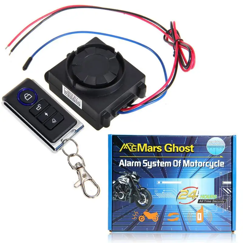 Kopen CARCHET Motorfiets Anti Diefstal Alarmsysteem Trillingen Detector Afstandsbediening Sensor Diefstal Bescherming DC 12 v 315 mhz