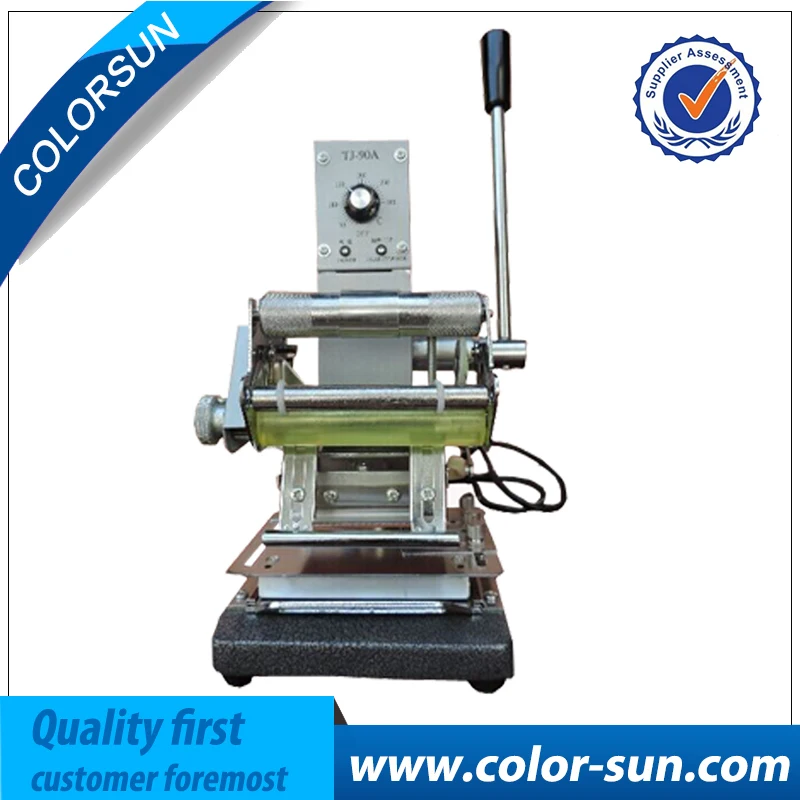 Hot Gilding Press Machine For PVC ID Credit Card Club Hot Foil Stamping