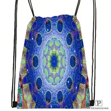 Изготовленная на заказ Мандала-буддистская-5 походная сумка на шнурке для мужчин и женщин милый рюкзак для детей(черная спинка) 31x40 см#20180611-03-144