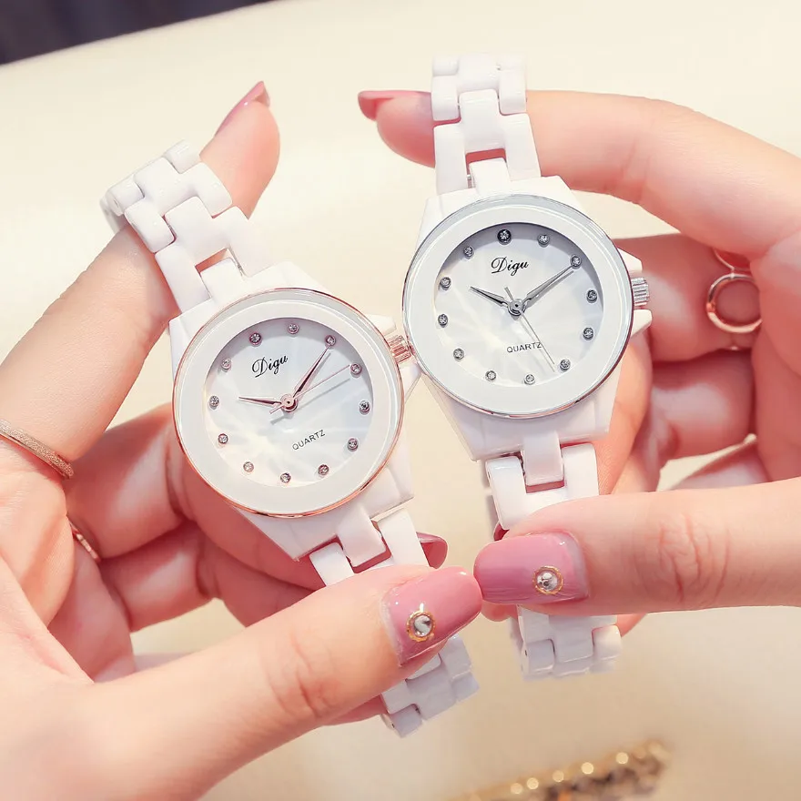 Relojes mujer женские белые керамические наручные часы браслет Кварцевые часы Женские часы женские модные женские часы