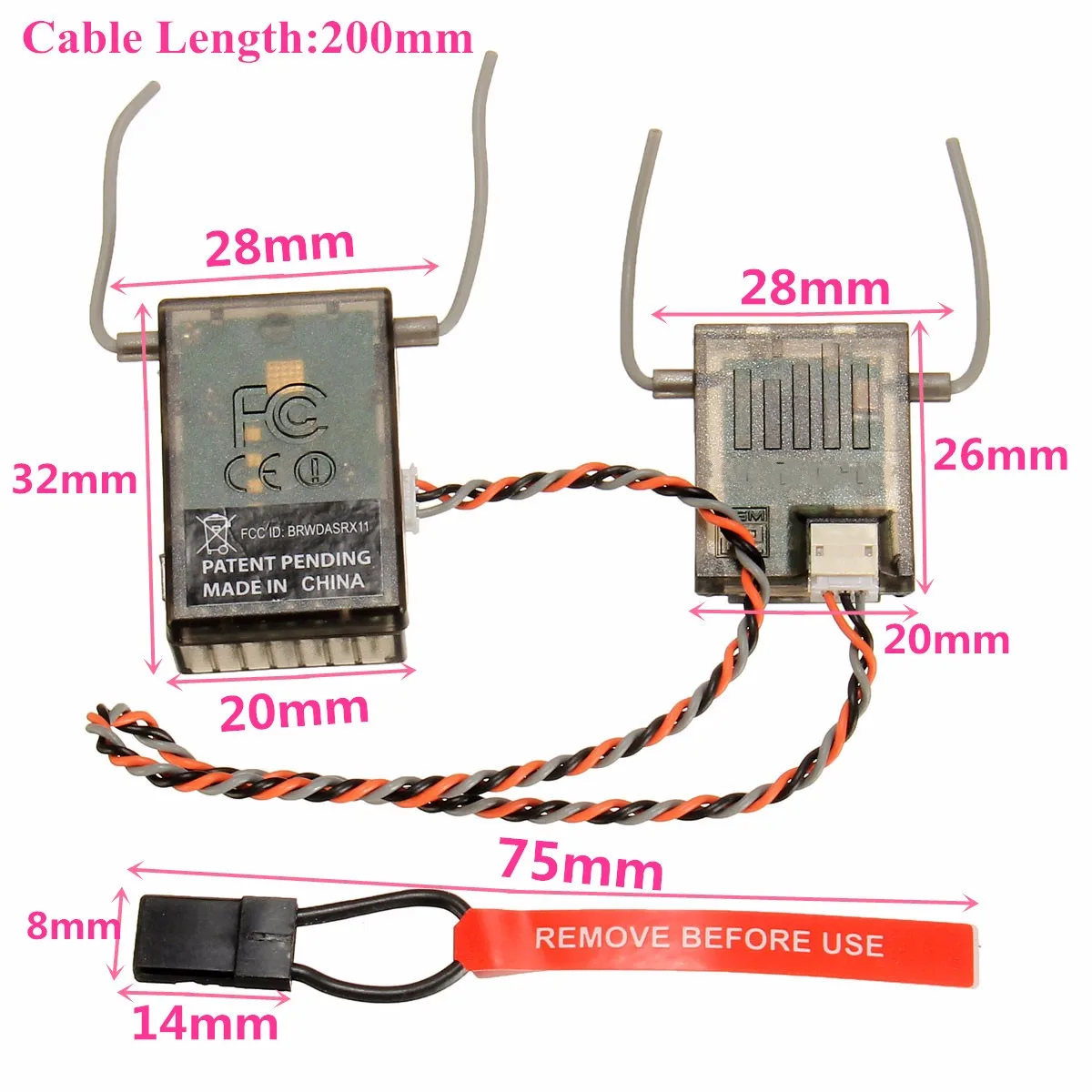 AR6200 6-канальный для DSM2 2,4 GHz приемник Ultralite для Spektrum спек Generic