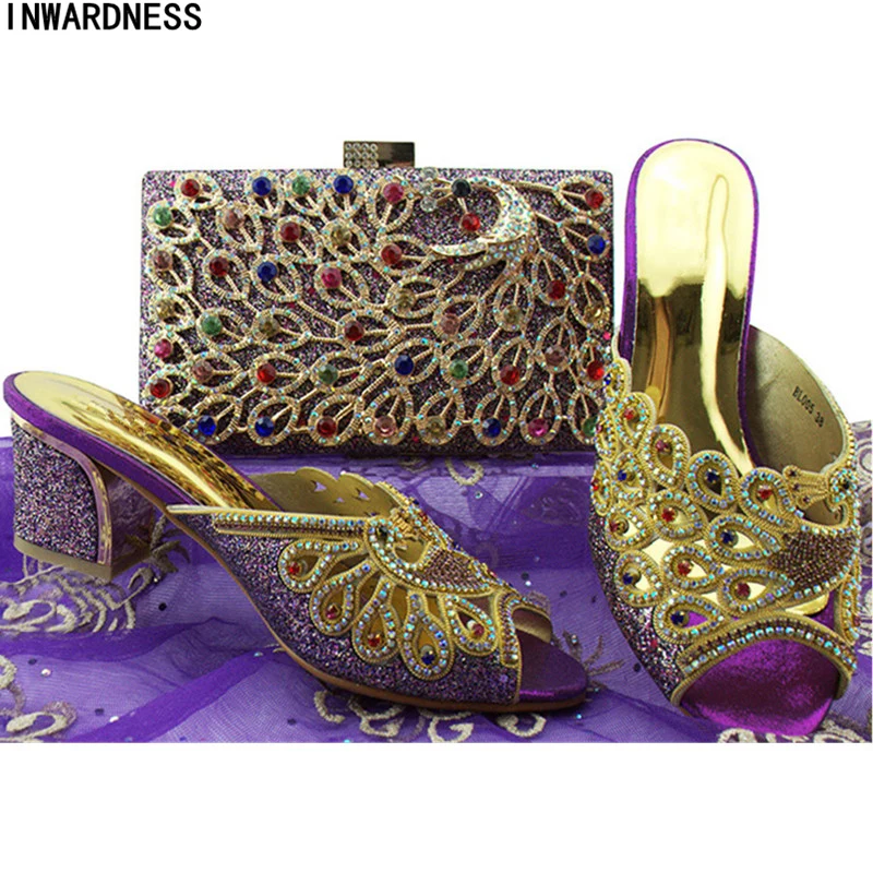 New Arrival Nigerian Shoes and Matching Bags Shoe and Matching Bag for