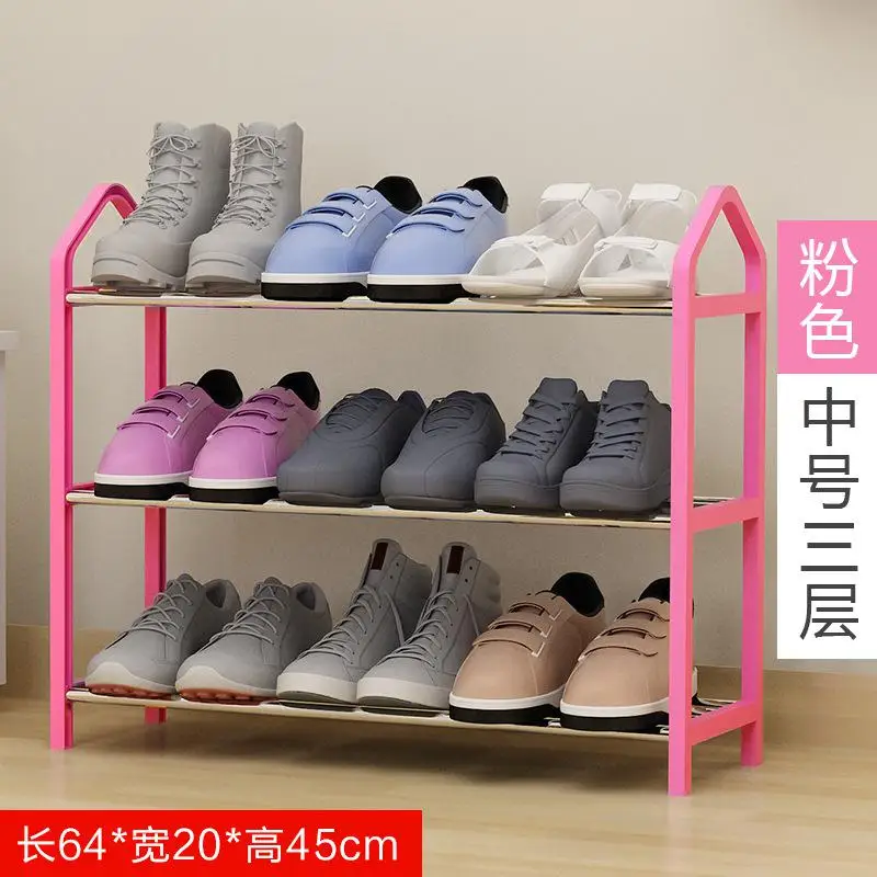 Простая домашняя экономичная Многоуровневая стойка для обуви dormitory Пылезащитная обувь для хранения пространства в сборе маленькая полка для обуви - Цвет: NO1