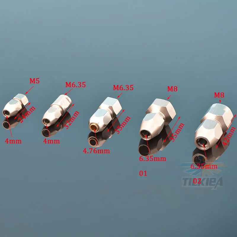 Радиоуправляемая лодка Гибкая соединительная муфта для CNC Нержавеющая сталь M8* 6,35 мм/M5*4 мм/M6.35*4 мм/M6.35* 4,76mm Flex цанговый соединитель