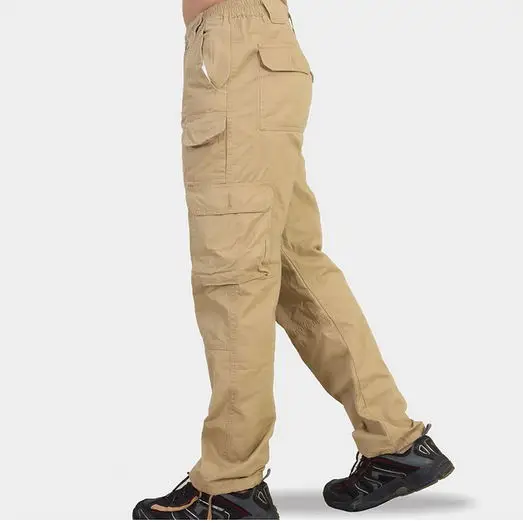 Уличные мульти-карманные армейские тактические походные брюки мужские спортивные охотничьи тренировочные брюки из чистого хлопка длинные мужские брюки комбинезоны