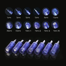 Nano/42 штифта/36 штифтов A1/A6 Автоматическая микроигла электрическая Дерма Ручка иглы, штык MYM картридж иглы, 50 шт./лот