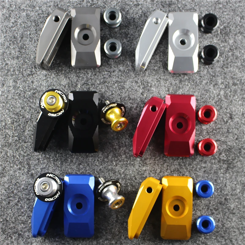 

NC750 NC750S/X NC700 NC700S/X Swingarm Spools Slider Stand Screw Rear Chain Adjuster Slider for NC700S NC700X NC750S 750X