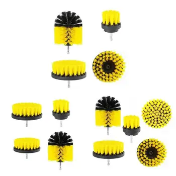 

Electric Drill Brushes Kit Tile Grout Scrubber Cleaning Drill Plastic Brush For Carpet Glass Car Tires Nylon Brushes