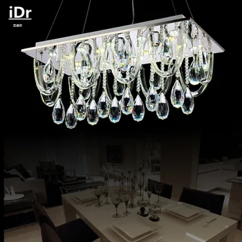 

modern crystal Chandeliers Bedroom lamp Hall lights rectangular LED lamps Bedroom lamp Hall L600xW300xH1000mm