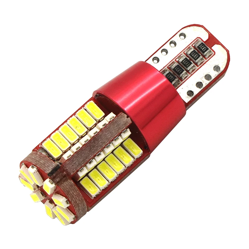 

1PCS Car Styling Car Auto LED T10 194 W5W T15 Canbus 57 SMD 3014LED Light Bulb No Error LED Light Parking T10 LED Car Side Light