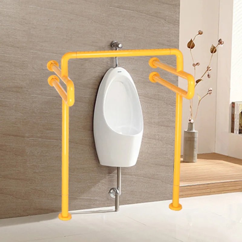 

Elderly disabled bathroom safe and barrier-free handrail U-type urinal handrail supply Bathroom handrail