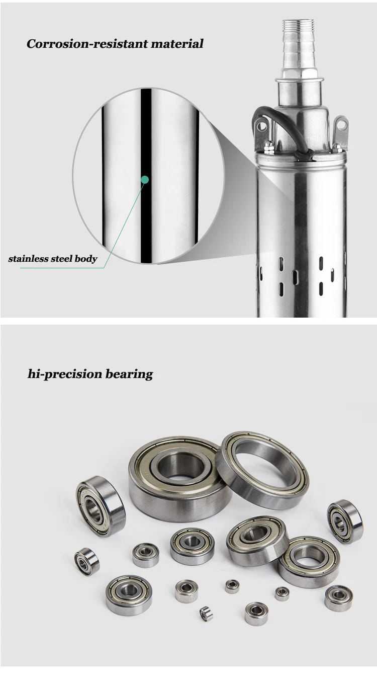 material  of screw solar water pump