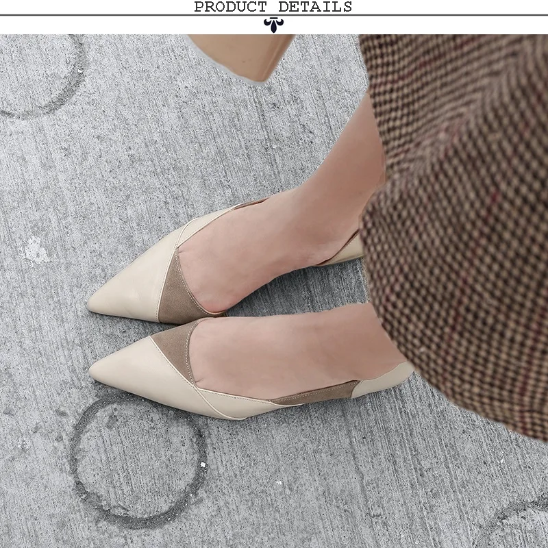 ZVQ женская обувь 2019 Весенняя Новинка ручной работы натуральная кожа с острым носком женские туфли-лодочки снаружи низкая обувь на
