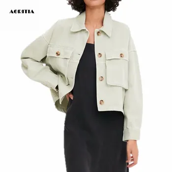 

2019 Autumn Winter Denim Jacket Women Jeanns Jacket Casaco Feminino