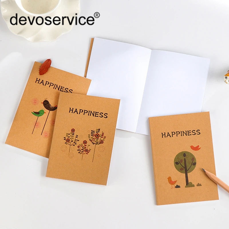 

Kraft Paper Notebook Filler Paper A6 Blank Notepad Diary Journal Traveler's Notebook Refill Planner Organizer School Stationery