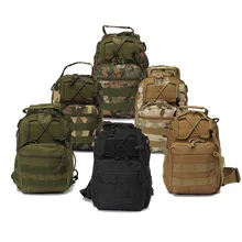 6Colors Outdoor Sport Nylon Tactical Military Bags Sling Single Shoulder Chest Bag Pack camping hiking Backpack