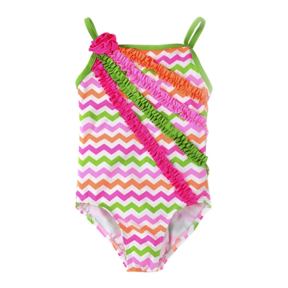 Kavkas/детский купальник, цельный, с цветочным декором, летняя пляжная одежда без рукавов, детский купальник