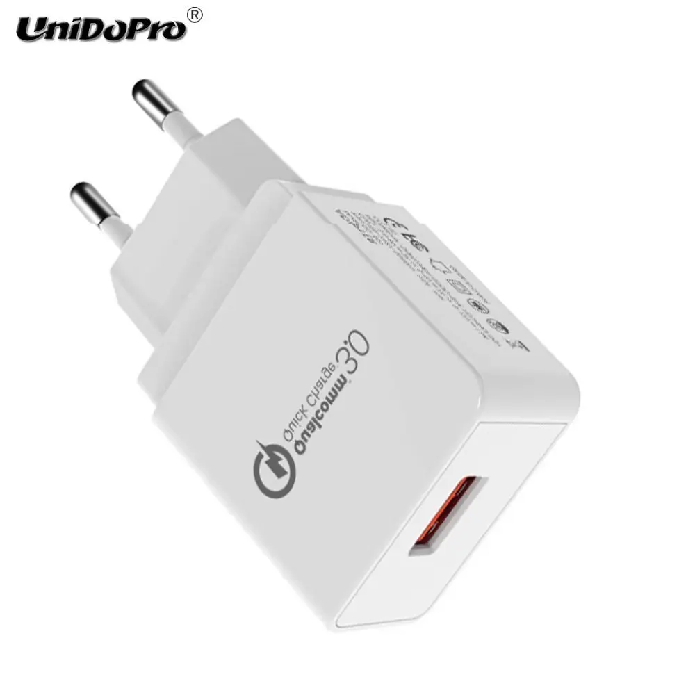 Зарядное устройство UNIDOPRO Quick Charge QC 3,0 18 Вт US EU Plug AC для Teclast X70 R 3g, X89 Kindow, X80 power Pro Plus Fast Wall Chargeur