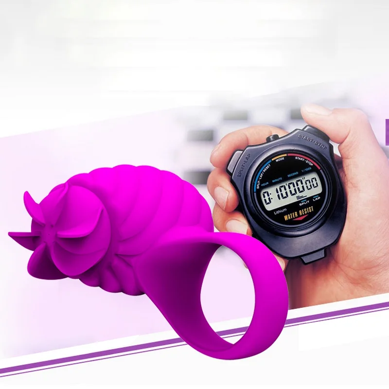 Penis Delay Rings Vibrating Cock Ring Dildo (15)