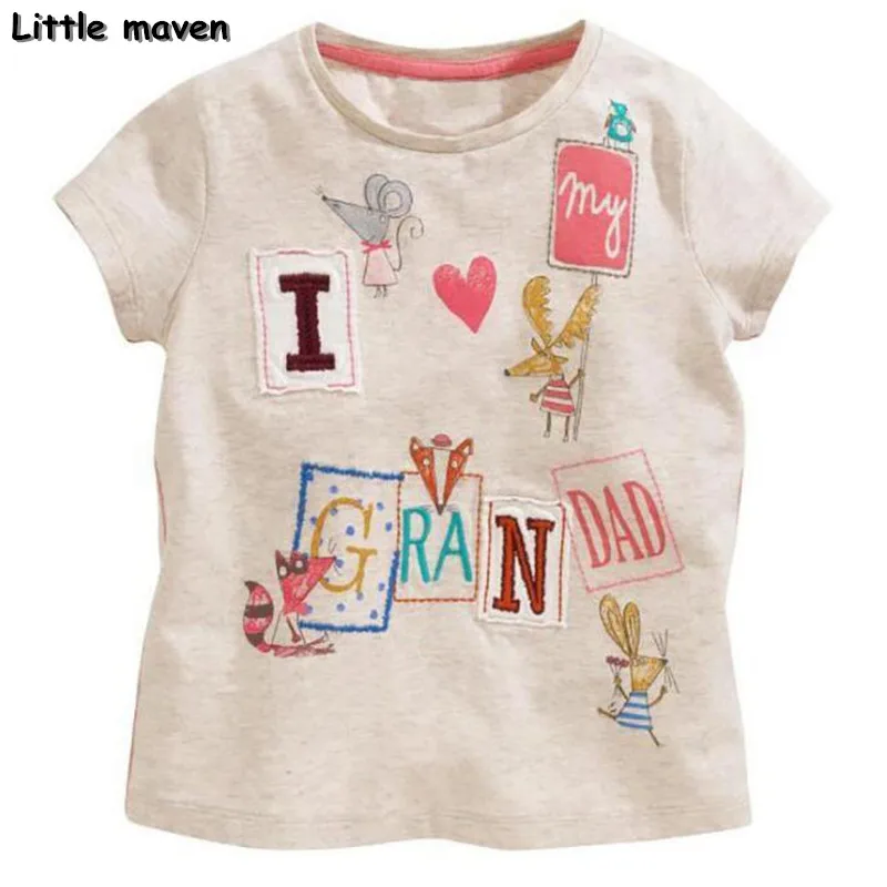 Little maven kids brand clothes 2017 summer baby girls clothes short