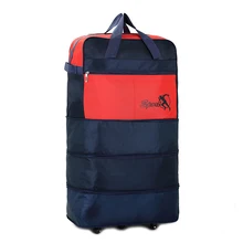 

Airline Checked Bag Oxford Large Capacity Travel Universal Wheel Foldable Luggage Moving Storage Bag T725 Rolling packing cubes