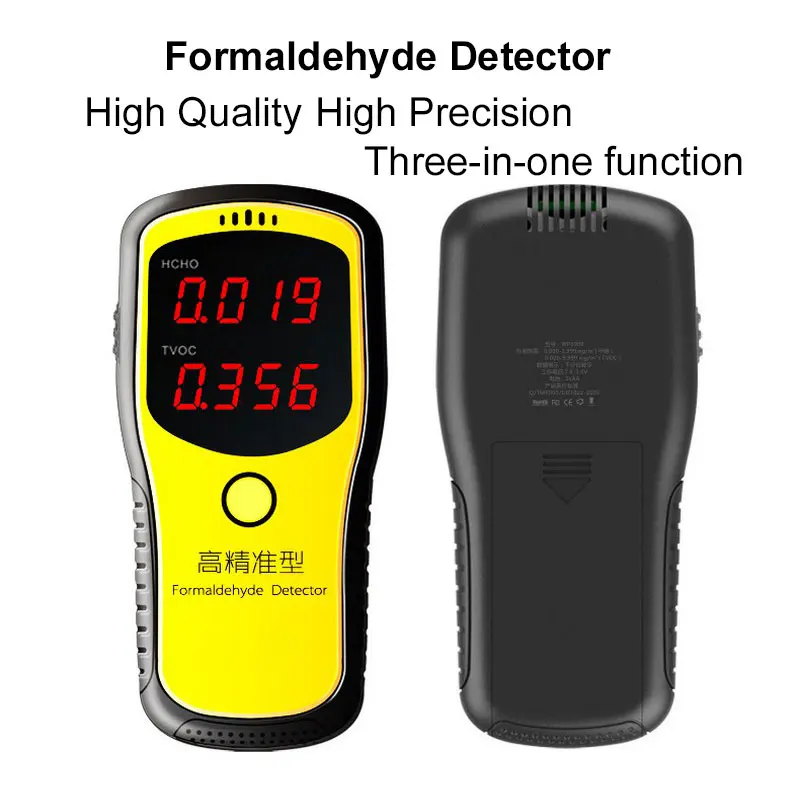 Цифровой детектор формальдегида, измеритель формальдегида, тестер воздуха, датчик HCHO& TVOC, анализатор воздуха, ЖК-дисплей, для автомобиля в комнате
