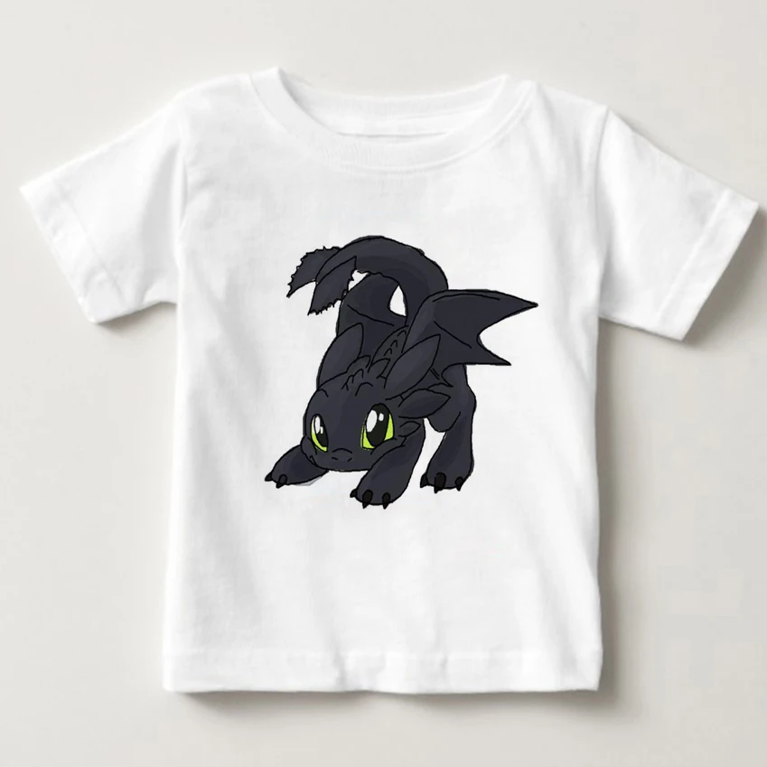 

How To Train Your Dragon Toothless Baby Boy Shirt Funny T Shirts Retro T Shirt Custom T Shirt Summer Children White Clothing