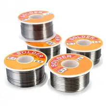 0.5/0.6/0.8/1.0/1.2/1.5/2mm 100g/רול 63/37 פח עופרת סגסוגת רוזין Core 2% שטף סליל ריתוך קו הלחמה חוט נקי רוזין ליבה(China)