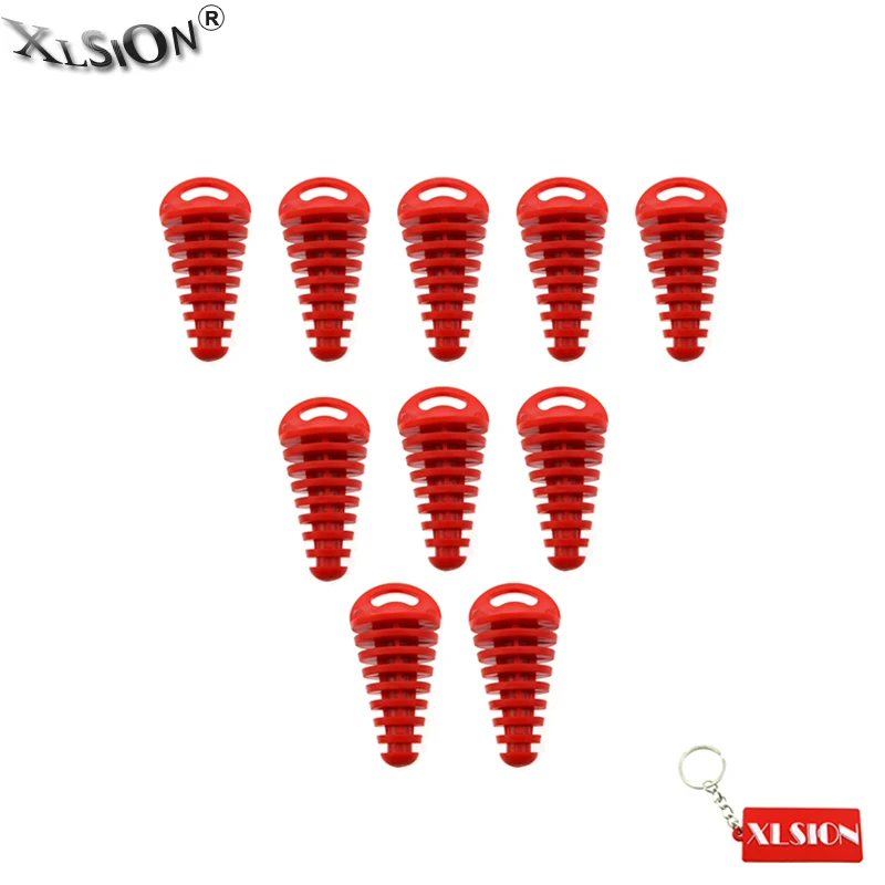 XLSION Aftermarket 10 шт. глушитель выхлопной трубы пробка для 2-х тактного CR KX RM YZ KTM 80 85 125 150