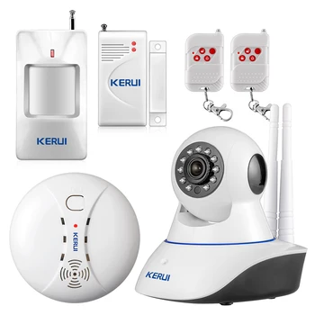 

720P Network WIFI IP camera Wireless door Sensors PIR Megapixel HD Digital Security camera IR Infrared Night Vision alarm system