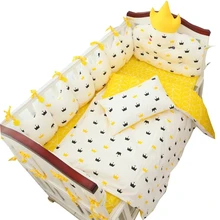 Роскошный набор постельных принадлежностей для детской кроватки по индивидуальному заказу, 9 шт., Комплект постельного белья для детей, включает в себя вставки для кроватки, одеяло, подушка