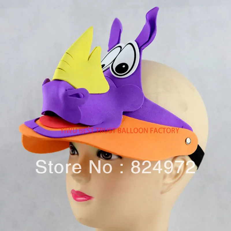 Wholesale 2014 New Design Handmade 3D EVA Foam Hat Cartoon Animals