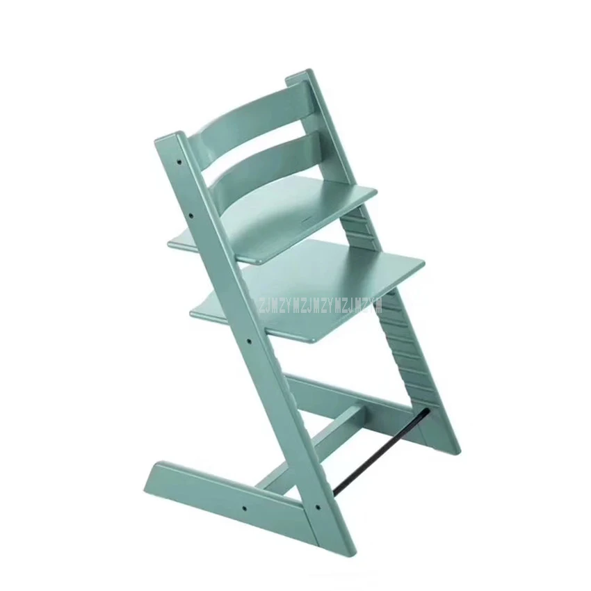 Nody простой дизайн, деревянные детские стулья с регулируемой высотой 10-58 см, детские стульчики для кормления, обеденный стул